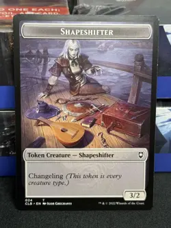 Shapeshifter Token 024 / 028 MTG Battle for Baldur's Gate CLB Unplayed New Mint - Image 1
