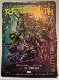 🌟 Regrowth FOIL MTG TMNT Secret Lair 🌟 - Image 1