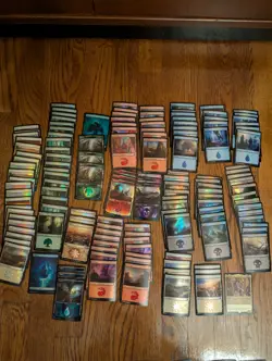 FOIL LANDS Mythics Rares magic the gathering mtg bulk lot vintage too - Image 1