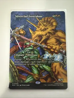 Silverclad Ferocidons (Borderless) Teenage Mutant Ninja Turtles Eternal-Legal... - Image 1