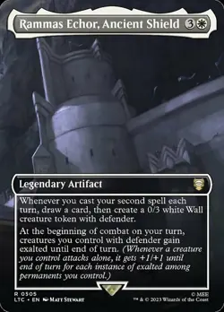 [1x] Rammas Echor, Ancient Shield - Foil - Borderless Near Mint, English The Lor - Image 1