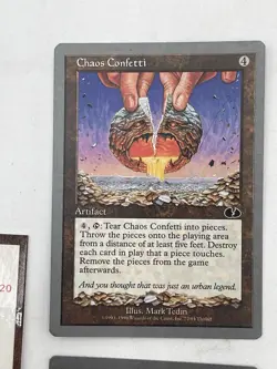 Lot Of Four Magic The Gathering MTG Unglued Artifact Chaos Confetti - Image 3