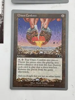 Lot Of Four Magic The Gathering MTG Unglued Artifact Chaos Confetti - Image 5