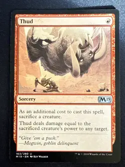1x Thud (163) Core Set 2019 LP MTG Magic the Gathering x1 MKE - Image 1