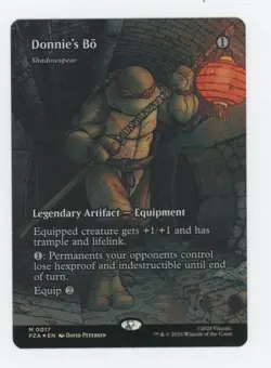 Magic MTG Teenage Mutant Ninja Turtles TMNT Borderless Foil #17 Donnie's Bo - Image 2