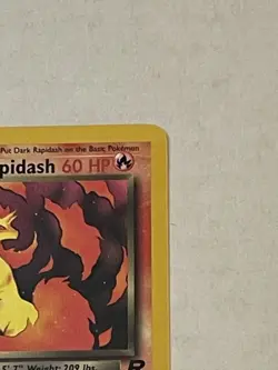 VTG Pokemon TCG Dark Rapidash 44/82 Team Rocket Non Holo Unlimited WOTC 2000 LP - Image 5