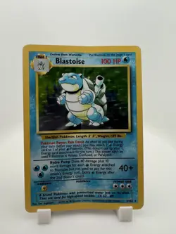1999 Base Set Blastoise 2/102 Holo – Damaged / Crease – WOTC - Image 1