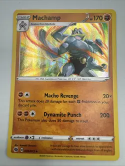 Machamp Holo Rare Pokemon TCG Card 026/073 - Image 1