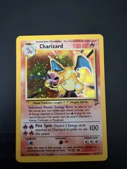 Pokemon Charizard Base Set 2 004/130 Holo Rare (Lightly played) - Image 1