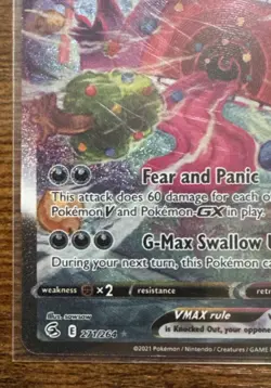 Gengar VMAX 271/264 Alt Art Alternate Art Secret Rare Fusion Strike Pokemon NM - Image 5