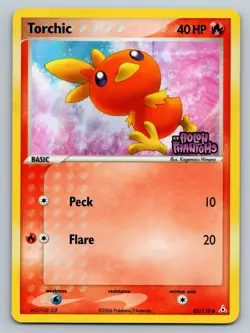 Pokemon TCG Torchic 83/110 Reverse Holo Common - EX Holon Phantoms - LP - Image 1
