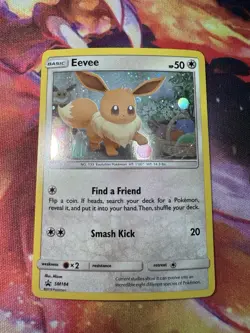 Pokemon Eevee Holo Black Star Promo TCG SM184 - Image 1
