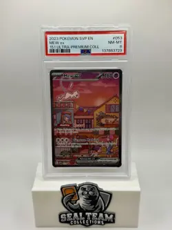 2023 POKEMON SVP EN-SV BLACK STAR PROMO 151 ULTRA-PREM COLL #053 MEW EX PSA 8 - Image 1