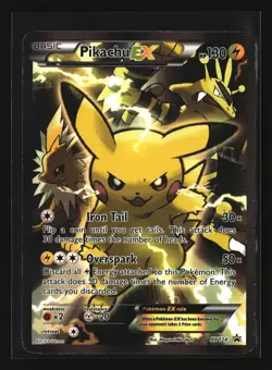 Pokemon PIKACHU EX XY124 Ultra Rare Holo (2016 XY Promo) DAM/Damaged - Image 1