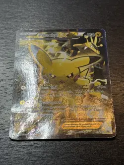 Pokemon PIKACHU EX XY124 Ultra Rare Holo (2016 XY Promo) DAM/Damaged - Image 3