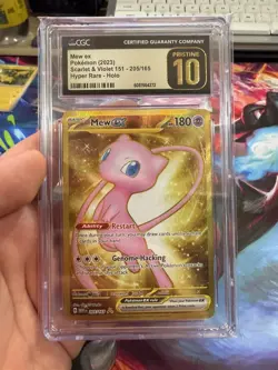 Pokemon CGC 10 Pristine 151 Secret Rare Mew EX 205/165 - Image 1
