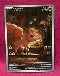 ✨Vulpix 138/132 ✨Mega Evolution Full Art Holo Pokemon TCG - Image 3