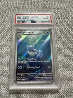 Pokemon Wartortle Illustration Rare Holo Sv: Scarlet & Violet 151 171/165 PSA 10 - Image 1