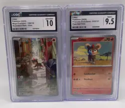Pokemon Litleo Mega Evolution & Prismatic Evolutions Holo CGC Lot 139/132 015/1… - Image 1