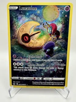 Lunatone GG11/GG70 Crown Zenith: Galarian Gallery Holo Pokemon Near Mint - Image 1
