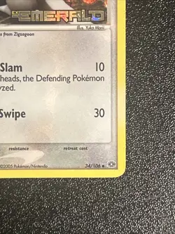 Pokemon TCG Linoone Holo- EX Emerald- 34/106 LP - Image 4