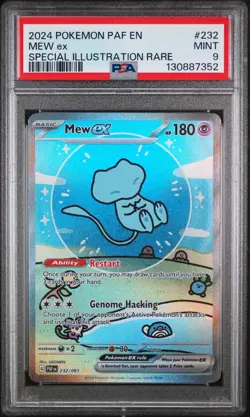 Mew Ex Special Illustration Rare Pokemon Paf En-Paldean Fates 232/091 PSA 9 - Image 1
