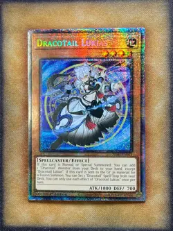 Yugioh Dracotail Lukias JUSH-EN001 Starlight Rare 1st Ed NM - Image 1