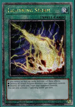 Yu-Gi-Oh! Lightning Storm Quarter Century Secret Rare RA01-EN061 - Image 1