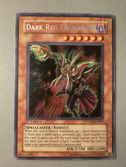 Dark Red Enchanter Secret Rare 1st Edition PTDN-EN097 Yu-Gi-Oh! - Image 1