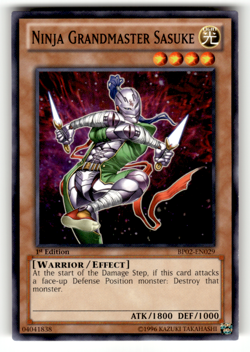 Ninja Grandmaster Sasuke BP02-EN029 1st Edition Common Battle Pack 2: War of the - Image 1