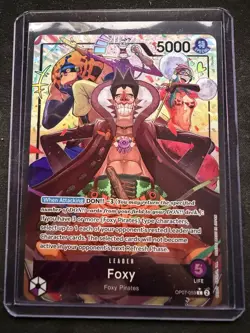 Foxy Alt Art Leader OP07-059 L 500 Years in the Future ONE PIECE ENGLISH NM/M - Image 1