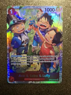 One Piece Carrying on His Will• Ace & Sabo & Luffy Character• OP13-007•SR - Image 1