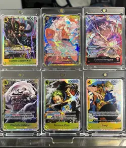 ONE PIECE TCG Lot - Monkey D.Luffy, Sanji Mint Set - Image 1