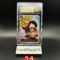 CGC PRISTINE 10 MONKEY D. LUFFY #P-075 SAIKYO JUMP PROMO 2024 ONE PIECE JPN 54 - Image 1