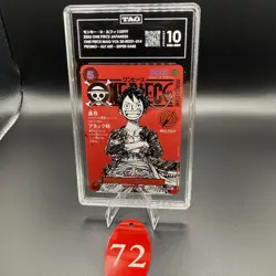 TAG GEM MINT 10 (986) Luffy ST21-014 One Piece Magazine Weekly Shonen Jump Pr 72 - Image 1