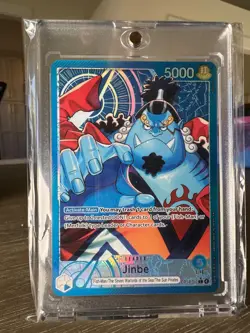Jinbe (Alternate Art) Leader The Azure Sea's Seven OP14-040 NM One Piece - Image 1