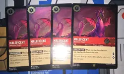 Disney Lorcana - Maleficent - Monstrous Dragon 113/204 - Near Mint Cold Foil X4 - Image 1