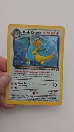 Pokemon Dark Dragonite Holo Rare Card 5/82 Team Rocket TCG Vintage 2000 - Image 2