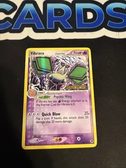 Vibrava 24/101 Rare Reverse Holo Dragon Frontiers Stamped Pokemon Card - Image 1