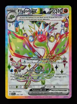 Flygon ex 222/191 Ultra Rare SV08: Surging Sparks Pokemon Card - Image 1