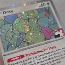 Pokemon shiny Ditto Prize Pack Series Cards 132/165 Rare 60 HP Basic Holo - Image 3
