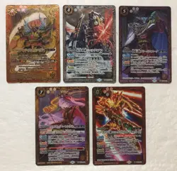 Lot of 5 Japanese Battle Spirits Master Rare Card set TCG - Image 1