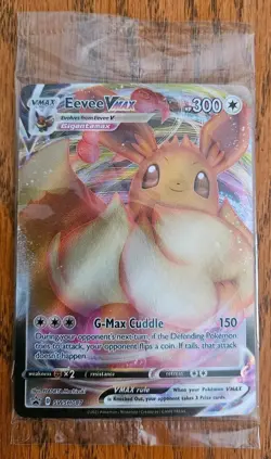 Pokemon Card TCG - Eevee VMAX SWSH087 Black Star Promo Shining Fates Near Mint - Image 1