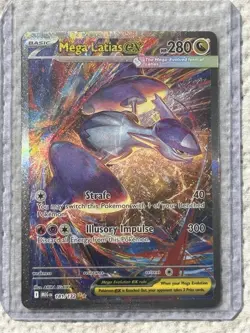 Pokemon Mega Latias EX Full Art Holo Rare Card 181/132 280HP TCG - Image 1