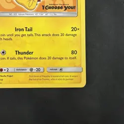 Pokemon Ash's Pikachu SM110 Promo 2017 Pokemon I Choose You Movie TCG Card - Image 2