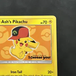 Pokemon Ash's Pikachu SM110 Promo 2017 Pokemon I Choose You Movie TCG Card - Image 5