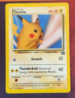 Pokemon Card - Pikachu (SNAP) #26 WoTC Black Star Promo - Image 1