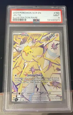 Pokemon TCG Joltik Card 150/142 Stellar Crown Illustration PSA 9 - Image 1