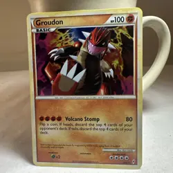Pokemon Groudon TCG Call of Legends Holo Card 6/95 Rare - Image 1