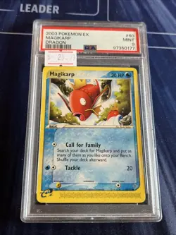 PSA 9 Magikarp 60/97 EX Dragon 2003 Pokemon Card - Image 1